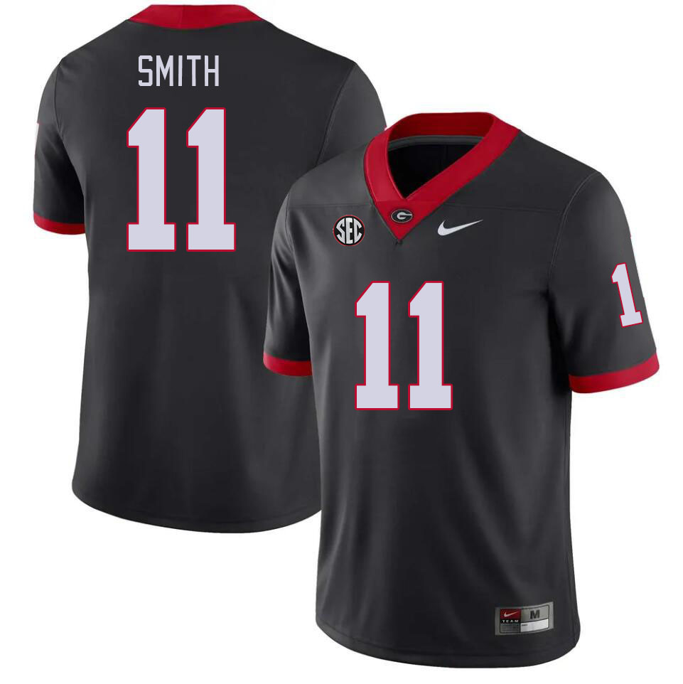 Georgia Bulldogs Men's Arian Smith #11 Black Stitched College UGA Football Jersey 23UJ015PZ